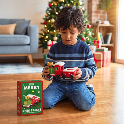 Figuras navideñas creativas de bloques – diversión para toda la familia