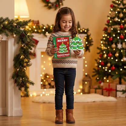 Figuras navideñas creativas de bloques – diversión para toda la familia