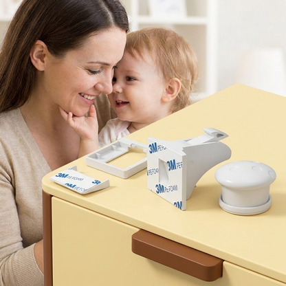 Juego de cierres magnéticos de seguridad infantil para armarios y puertas