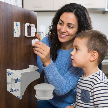 Juego de cierres magnéticos de seguridad infantil para armarios y puertas
