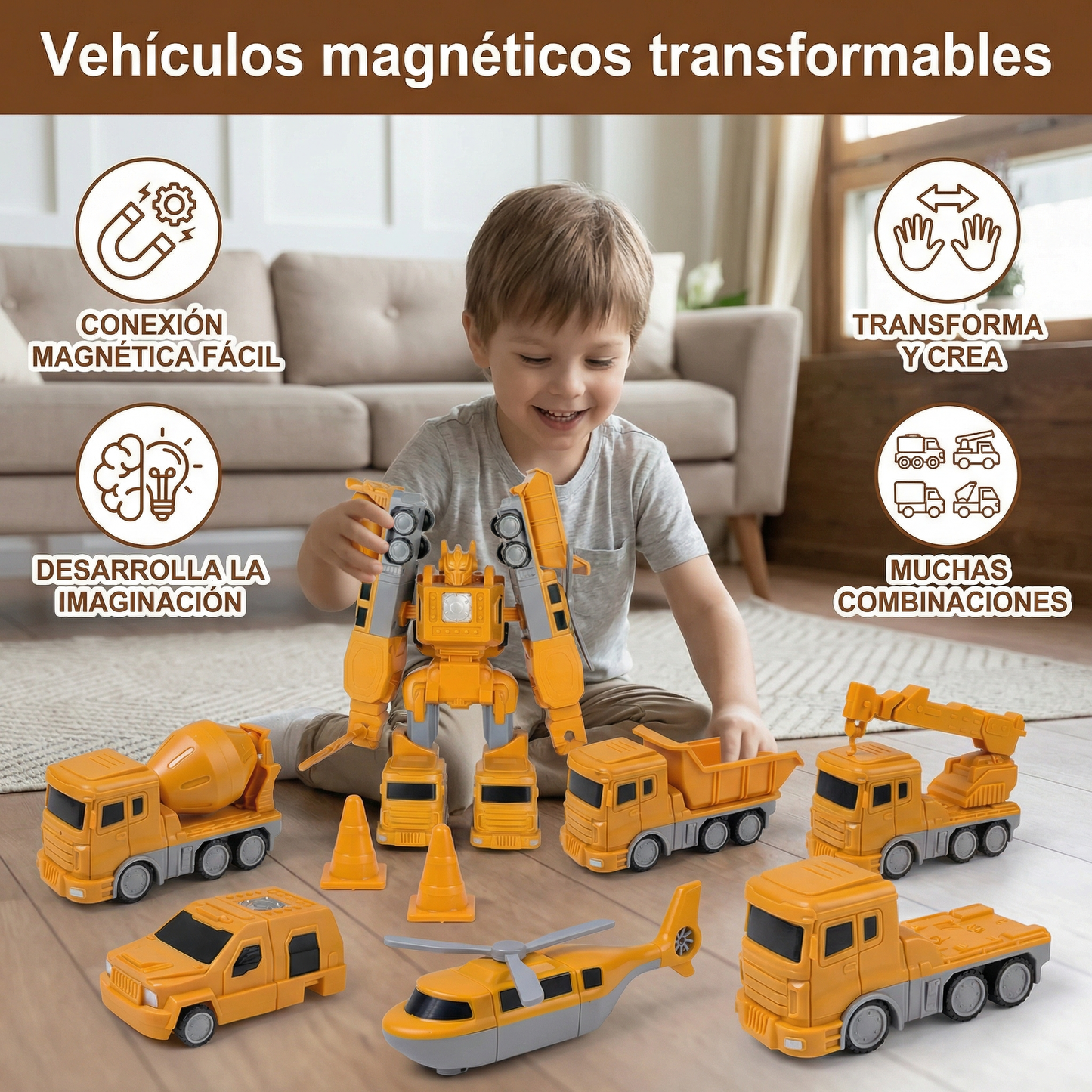 Vehículos magnéticos transformables