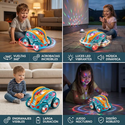 Coche acrobático luminoso