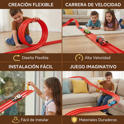 Set de pista de carreras flexible