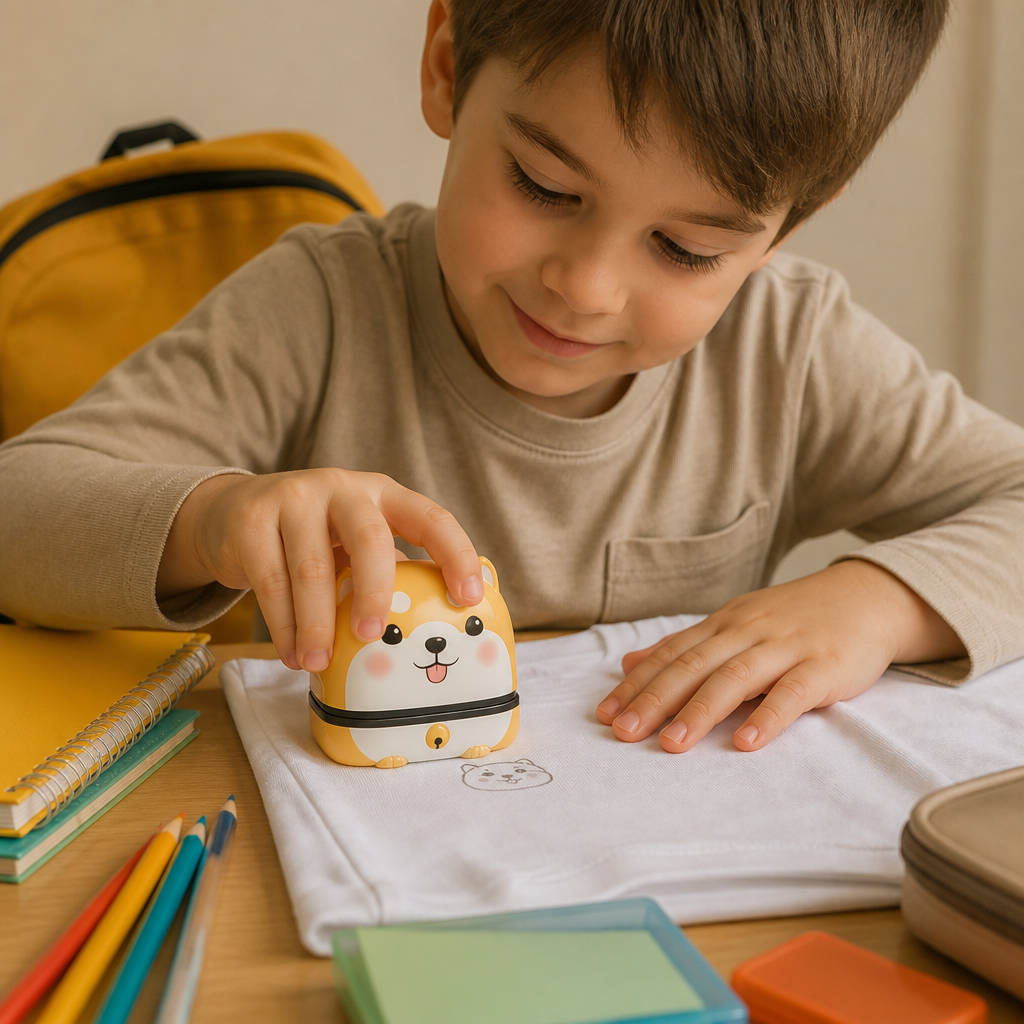 Sello Personalizado Con Nombre Para Niños – Permanente Para Ropa Y Materiales Escolares