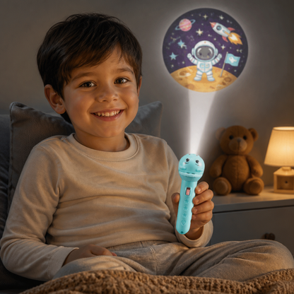Linterna Infantil Con Proyección De Cuentos De Buenas Noches
