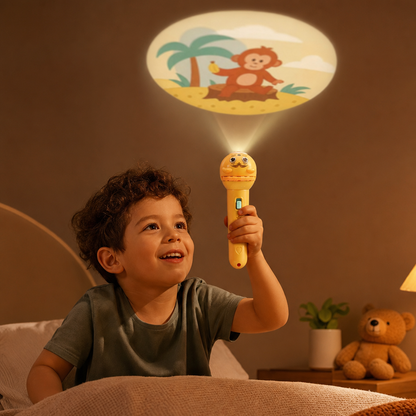 Linterna Infantil Con Proyección De Cuentos De Buenas Noches