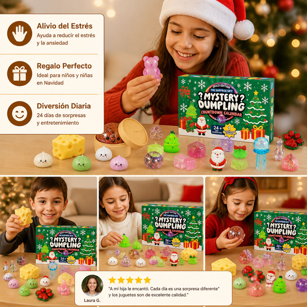 Calendario De Adviento Squishy De Navidad Para Niños