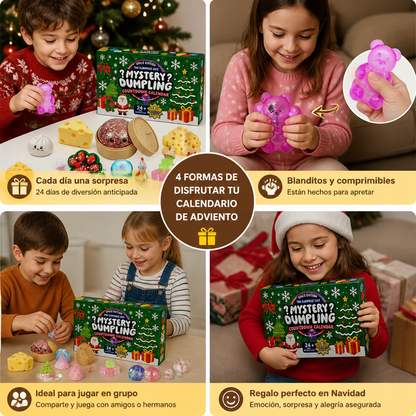 Calendario De Adviento Squishy De Navidad Para Niños