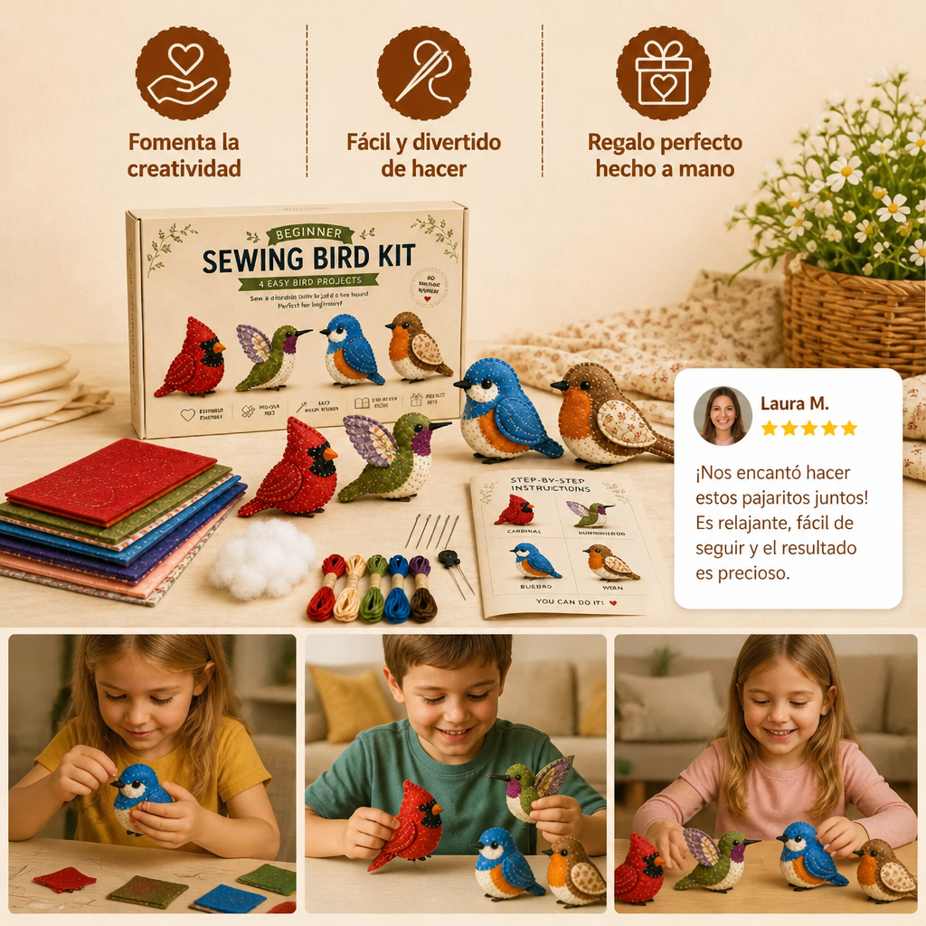 Kit de Costura DIY de Peluche – Crea Tu Propio Personaje Adorable