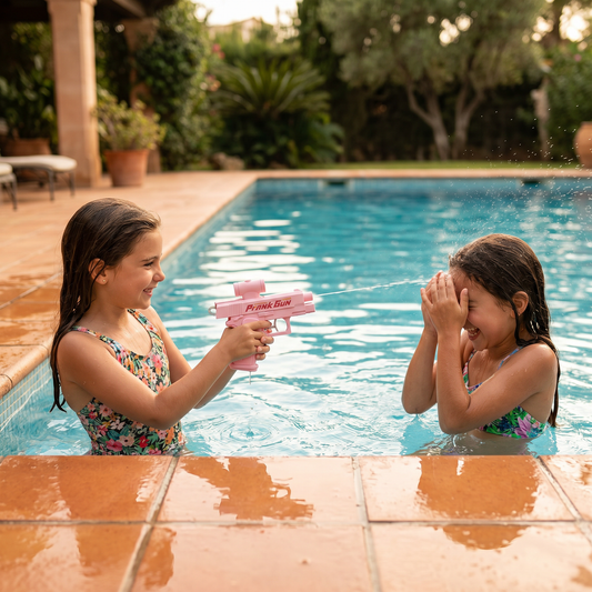 Pistola de agua de doble cara para niños – Mini juguete acuático divertido