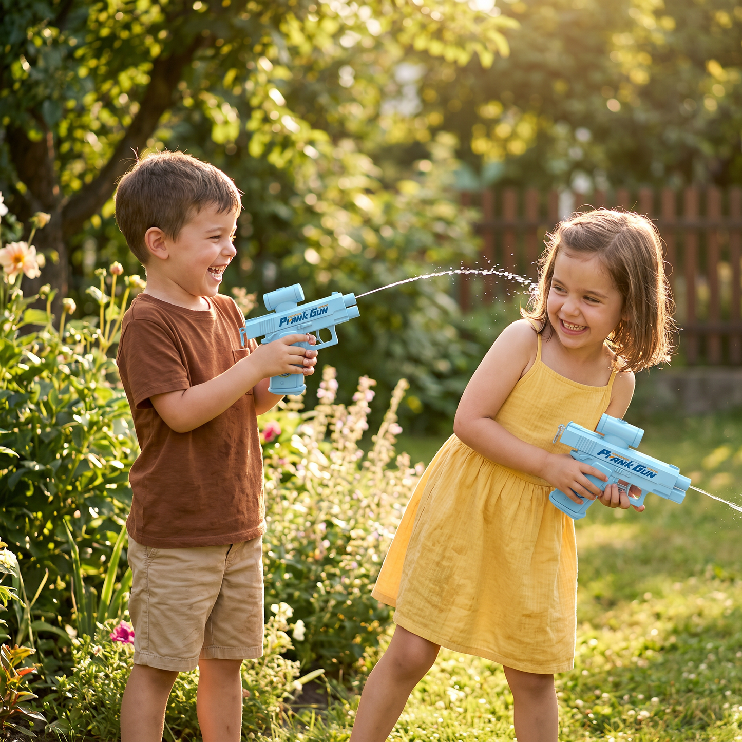 Pistola de agua de doble cara para niños – Mini juguete acuático divertido