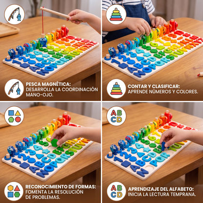 Desarrollo De Habilidades – Tablero De Actividades Montessori De Madera