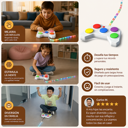 Desafío de Defensa Lumínica – Juego Interactivo de Reflejos con LED