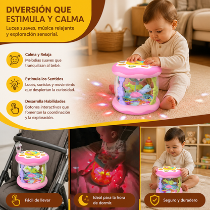 Giocattolo Musicale Interattivo con Luci – Gioco Sensoriale Montessori e Ninna Nanna Rilassante