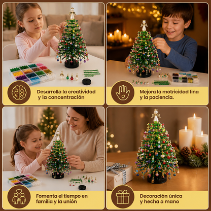 Kit DIY Para Crear Un Árbol De Navidad Con Cuentas De Cristal