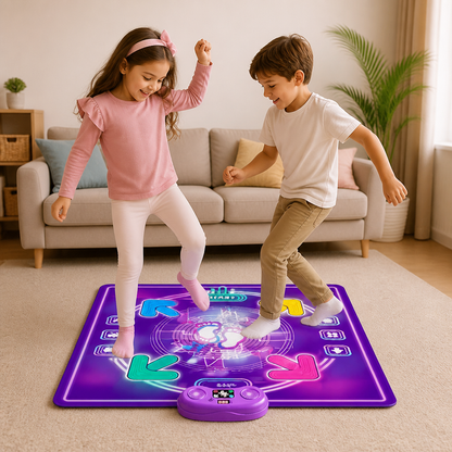 Tapete de Baile Musical Interactiva con Luces LED para Niños