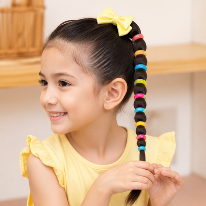 Lindo Set de Ligas Espirales para Niñas