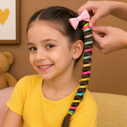 Lindo Set de Ligas Espirales para Niñas