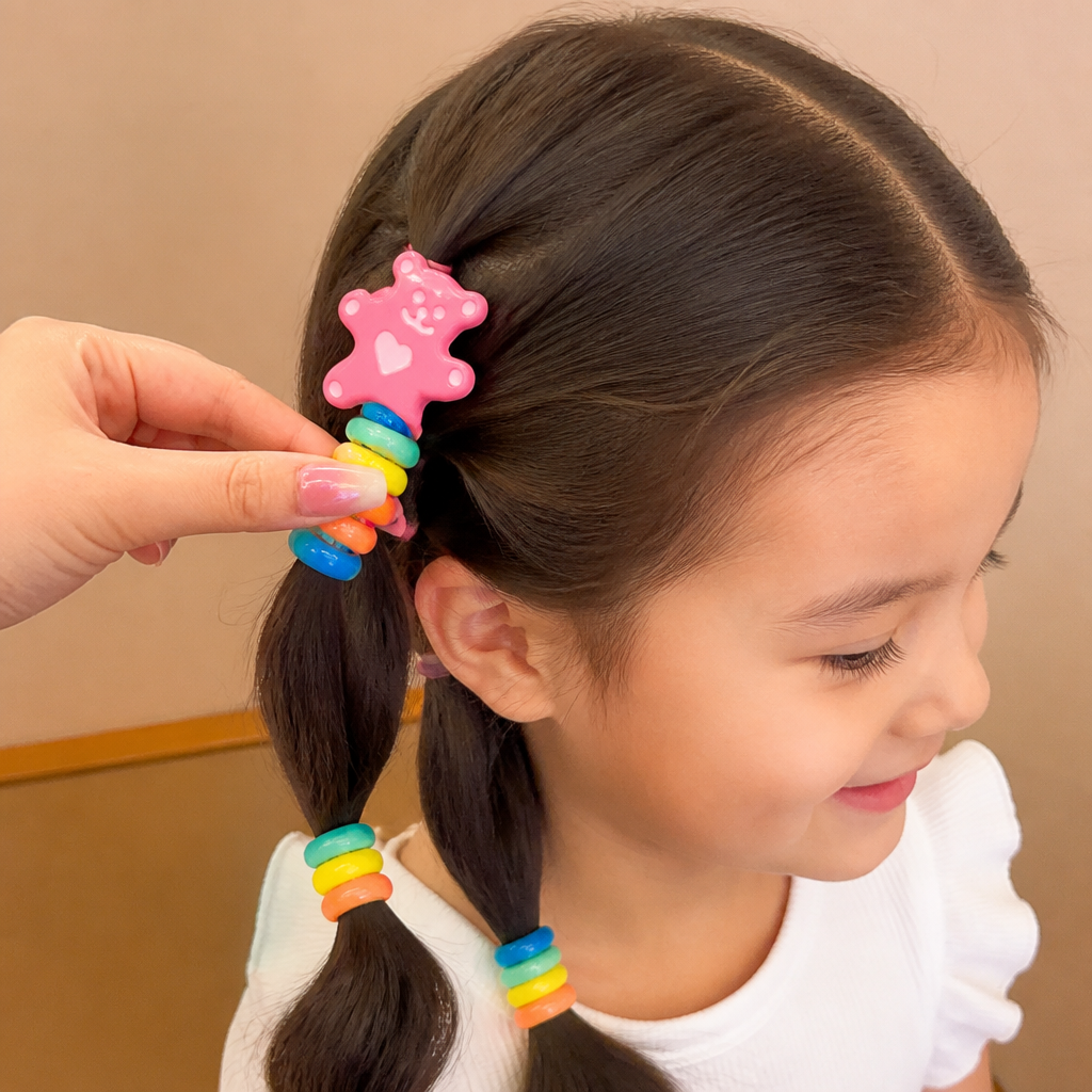 Lindo Set de Ligas Espirales para Niñas