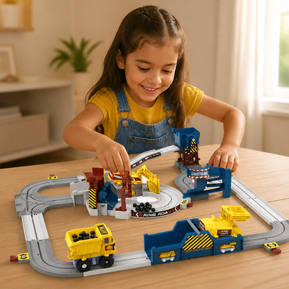 Set De Tren Eléctrico Interactivo De Aventura En La Cantera