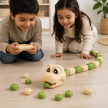 Serpiente RC Interactiva STEM Que Crece – Come Bloques Y Se Hace Más Larga