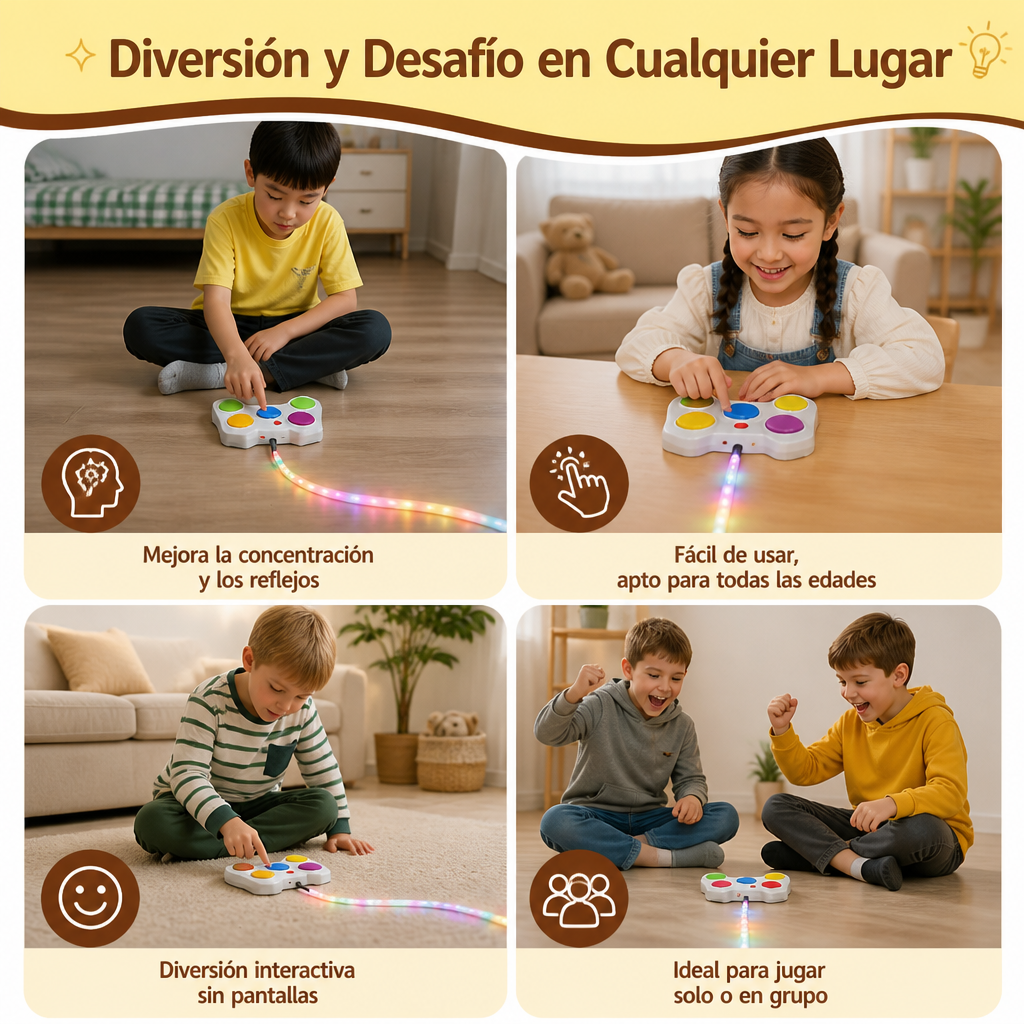 Desafío de Defensa Lumínica – Juego Interactivo de Reflejos con LED