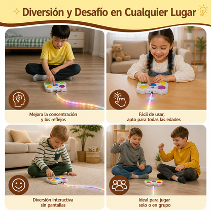 Desafío de Defensa Lumínica – Juego Interactivo de Reflejos con LED