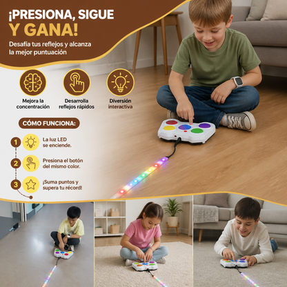 Desafío de Defensa Lumínica – Juego Interactivo de Reflejos con LED