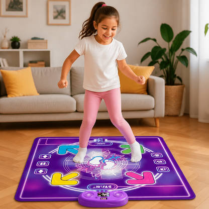 Tapete de Baile Musical Interactiva con Luces LED para Niños