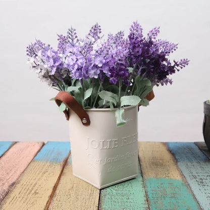 Macetas Decorativas con Asas de Cuero - Macetas para el Hogar y el Jardín