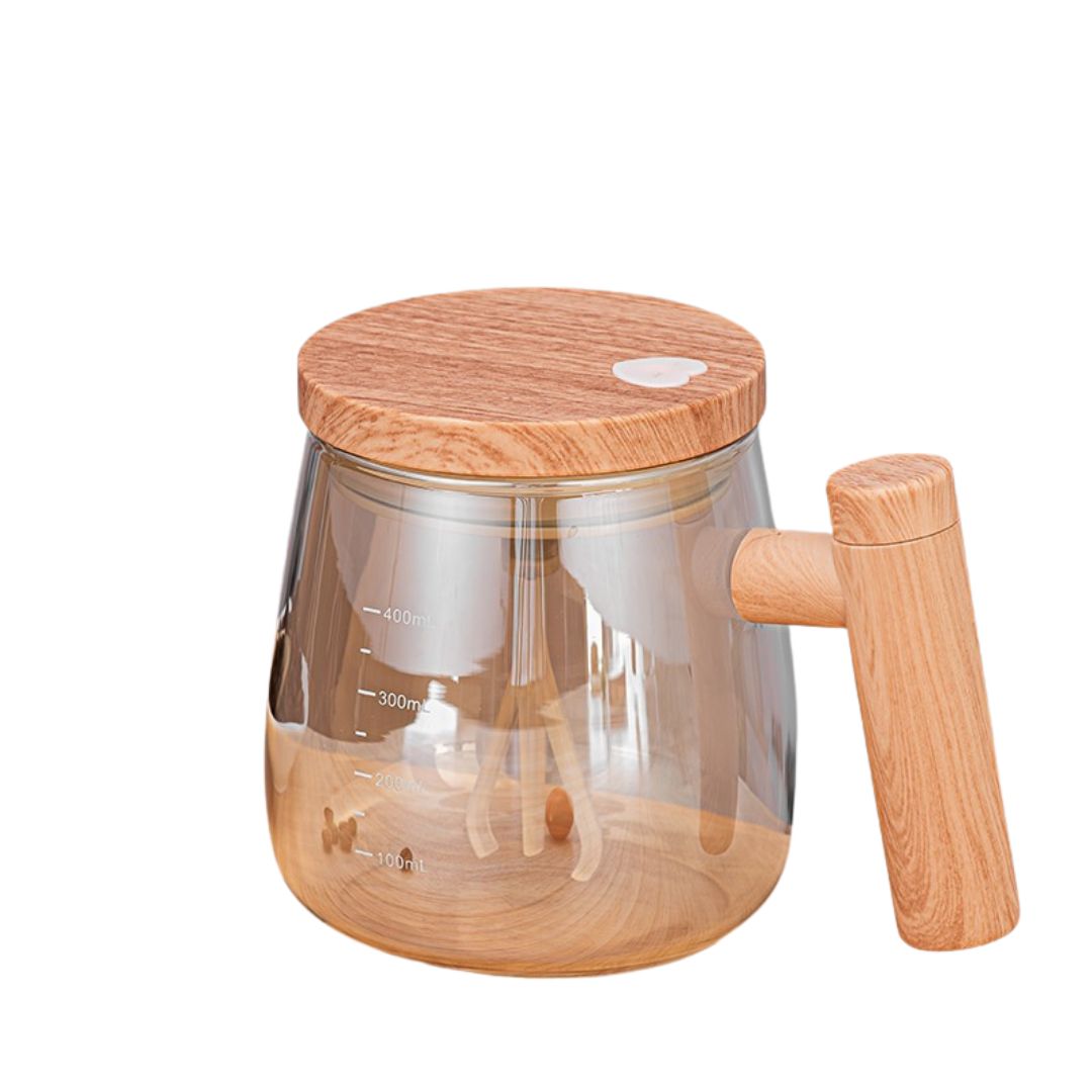Vaso de Batidora de Madera 2 en 1