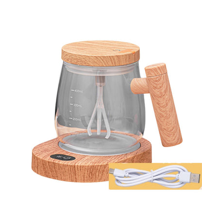 Vaso de Batidora de Madera 2 en 1