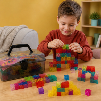 Set de Cubos de Construcción Montessori para Niños