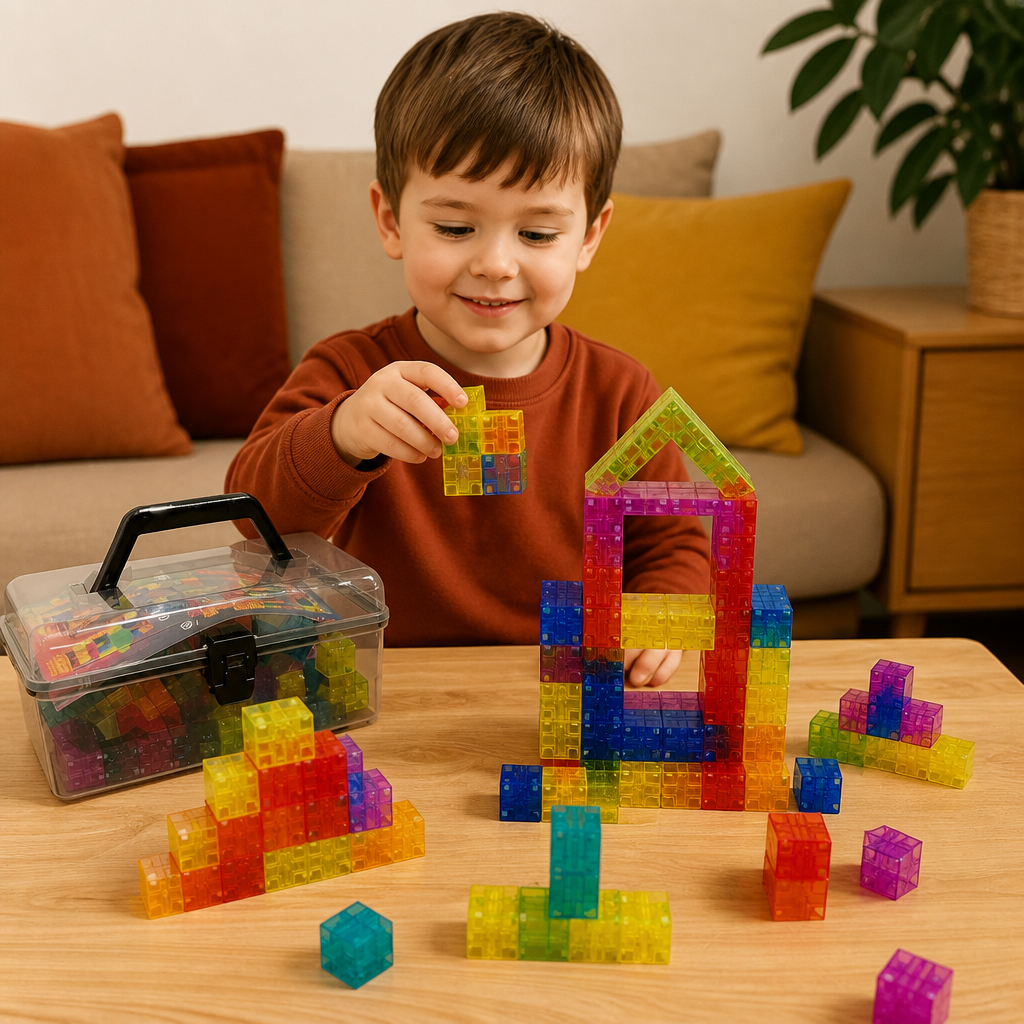 Set de Cubos de Construcción Montessori para Niños