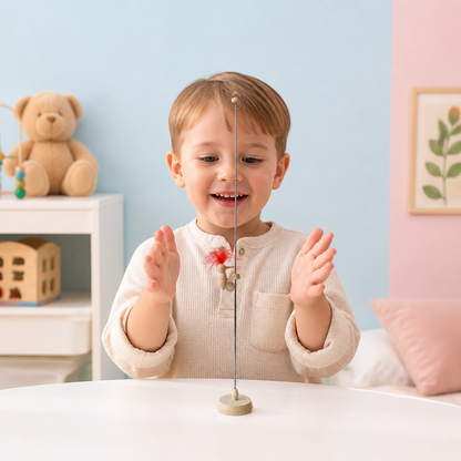 Pájaro Carpintero de Madera Juguete Educativo para Niños