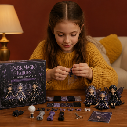 Kit de Costura DIY de Hada para Niños – Crea Encantadoras Muñecas Hada con Tela, Accesorios e Instrucciones