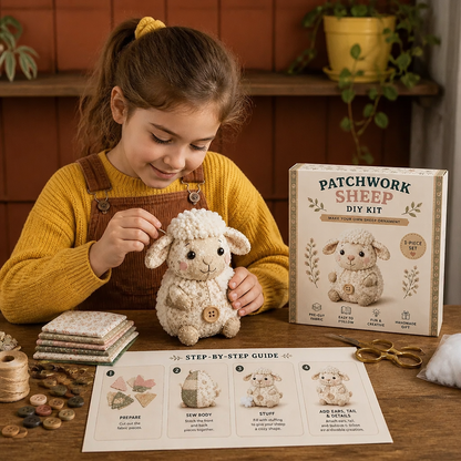 Kit de Costura DIY de Animales – Set de Manualidades para Ornamentos de Tela Hechos a Mano
