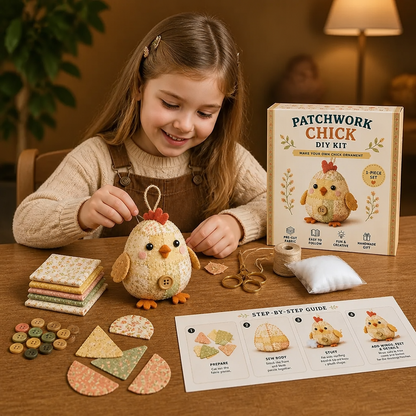 Kit de Costura DIY de Animales – Set de Manualidades para Ornamentos de Tela Hechos a Mano