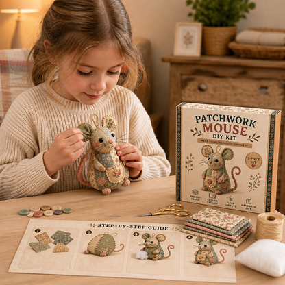 Kit de Costura DIY de Animales – Set de Manualidades para Ornamentos de Tela Hechos a Mano