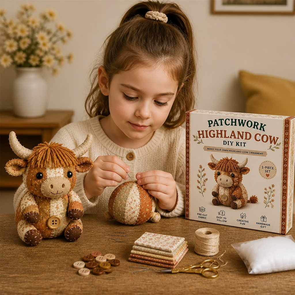 Kit de Costura DIY de Animales – Set de Manualidades para Ornamentos de Tela Hechos a Mano