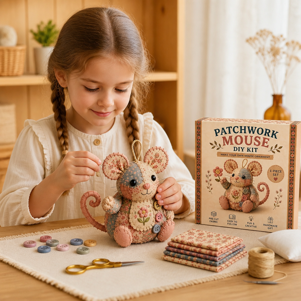 Kit de Costura DIY de Animales – Set de Manualidades para Ornamentos de Tela Hechos a Mano