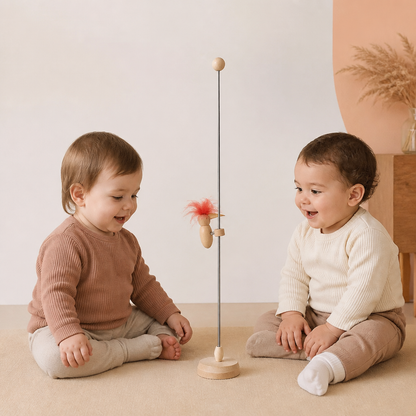 Pájaro Carpintero de Madera Juguete Educativo para Niños
