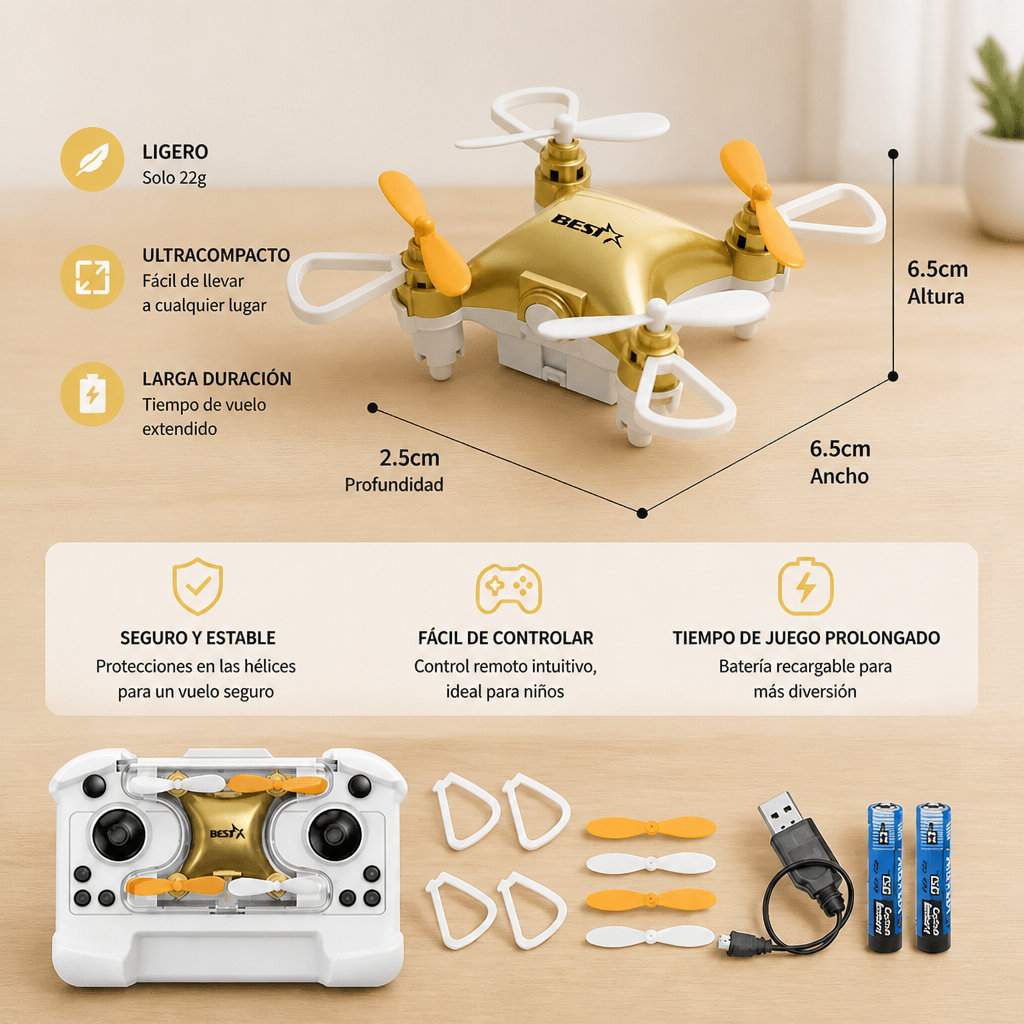 Mini Dron – RC Stunt Flyer para Niños