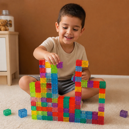 Set de Cubos de Construcción Montessori para Niños