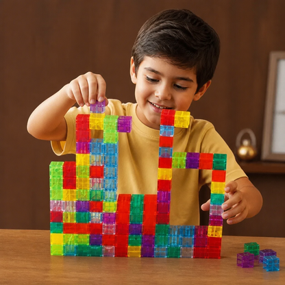 Set de Cubos de Construcción Montessori para Niños