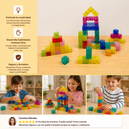 Set de Cubos de Construcción Montessori para Niños