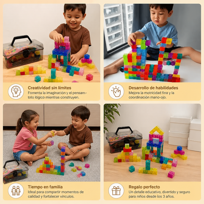 Set de Cubos de Construcción Montessori para Niños