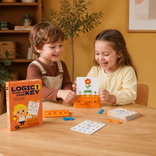 Juego de rompecabezas de llaves de lógica para niños