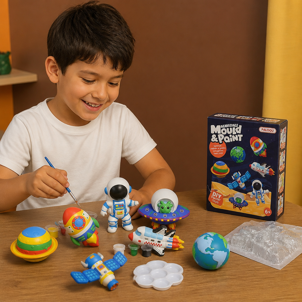 Kit de pintura DIY de animales de yeso – Moldea, pinta y crea un set de manualidades para niños