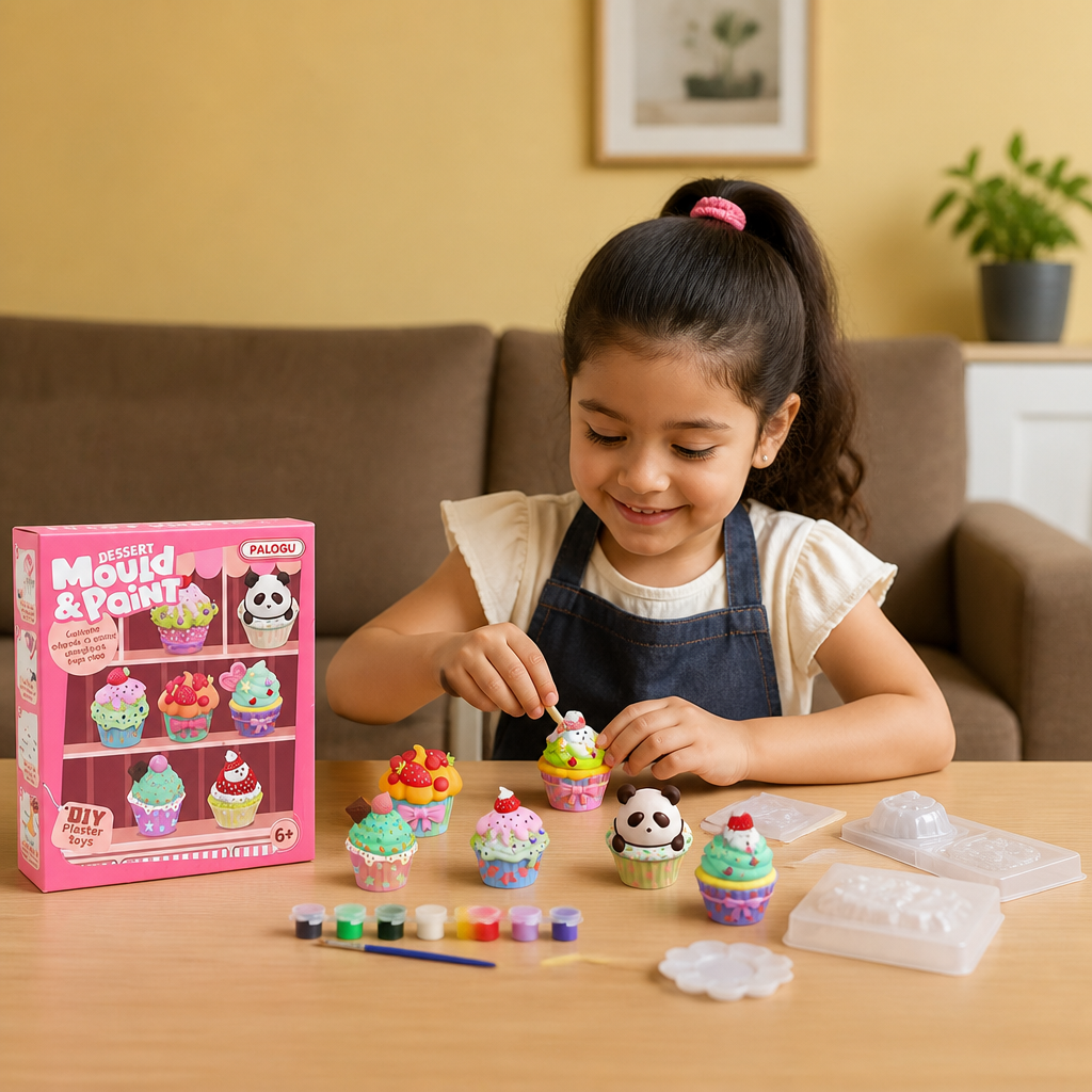 Kit de pintura DIY de animales de yeso – Moldea, pinta y crea un set de manualidades para niños